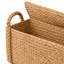 Panier de rangement décoratif et fonctionnel tissé à la main Cole et Grey Seagrass avec poignées tressées