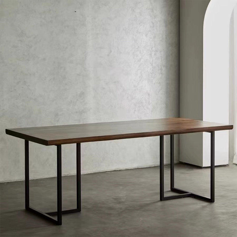 Multifunctional solid wood dining table, 29.52"H x 86.61"L x 35.43"W