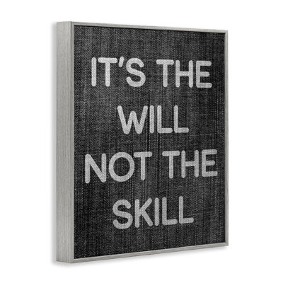 «Will Not Skill», estampe numérique encadrée par Daphne Polselli