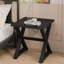 Table d'appoint - Table de bout - Table d'appoint - Carré - Table de chevet - Placage noir 22 po x 23,50 po x 23,50 po-687856138