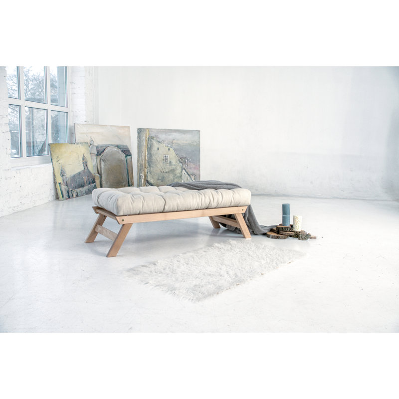 Donner Polyester Upholstered Bench, Cream