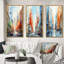 «Skyscrapers Urban Heights», 3 pièces sur toile-1212234176-1212234203