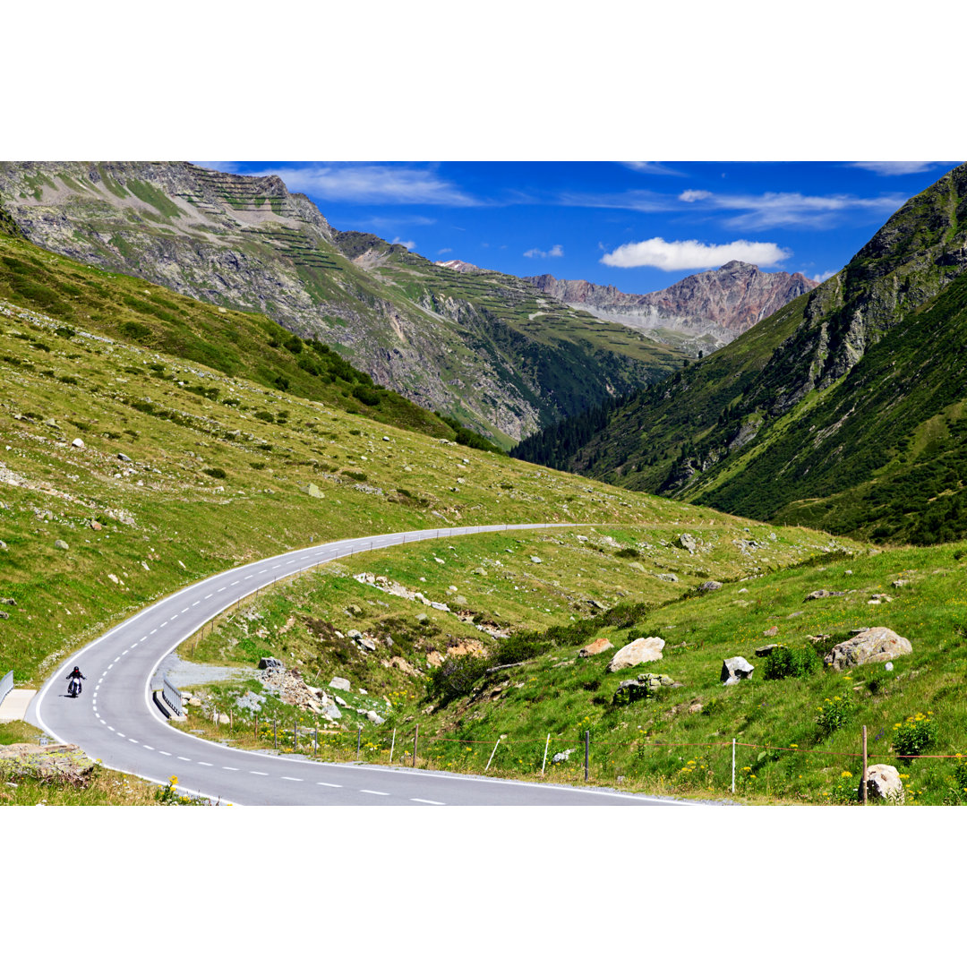 Alpenstraße, Österreich bei Rusm - Druck