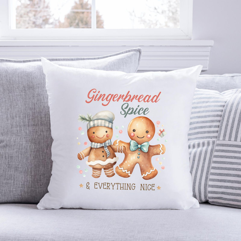 Coussin décoratif en polyester 06 Sweet Christmas, 14 po x 14 po