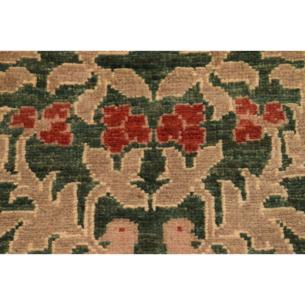 Isabelline Evelina Handmade Hand-Knotted Rectangle 8'1" x 9'10" Wool ...