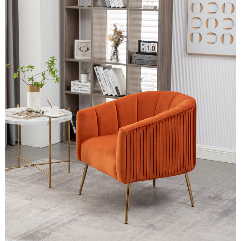 Mariantonietta 28 de large, Velours orange