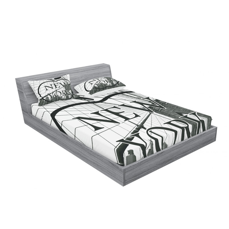 Microfiber Sheet Set, Full Sheet Set with Fitted Sheet