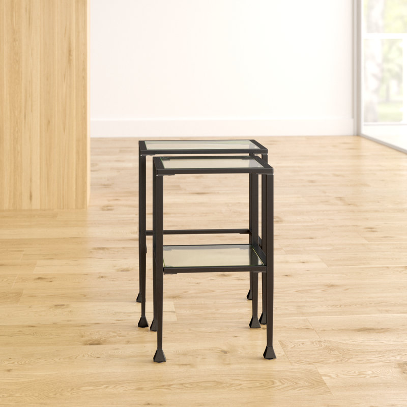 Sabrina Glass Top Nesting Tables