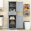 Armoire de rangement luxueuse en bois avec tablettes réglables-2080848714-2109175860