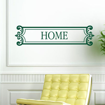 Home Sign Framed Wall Sticker