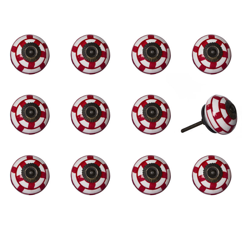 Multipack de boutons de champignon de 1,5 po de diamètre peint à la main