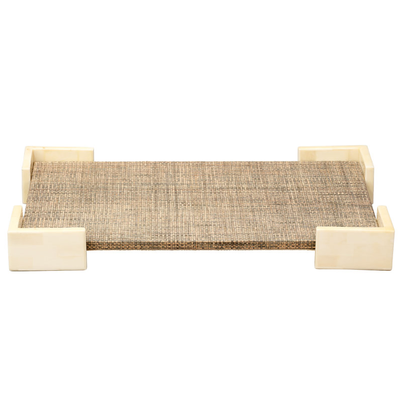 Paradise Raffia Decorative Tray