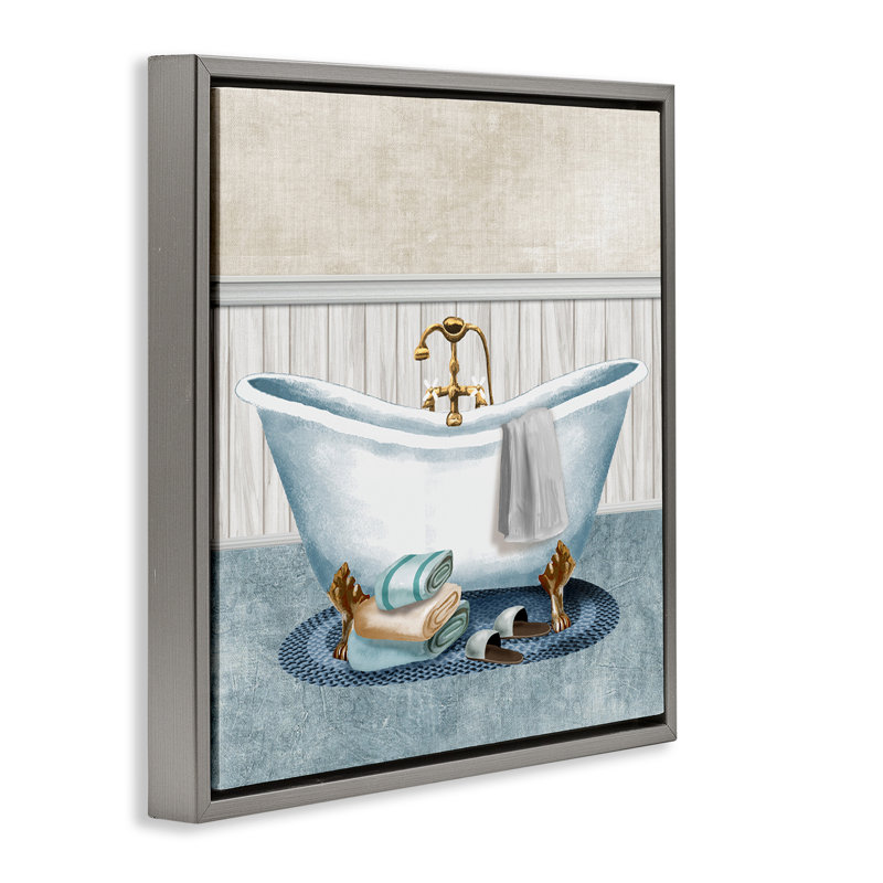 Cadre flottant pour baignoire et pantoufles Cozy Spa, design par Conrad Knutsen, H 18 po x l 18 po