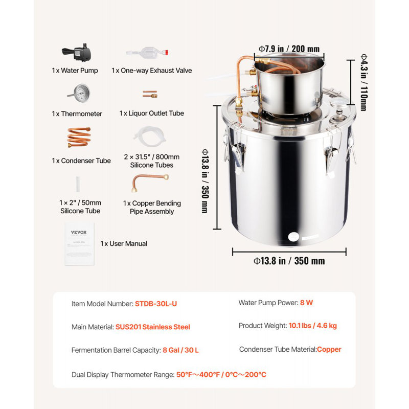 Trousse de brassage Moonshine, 8 gallons