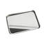 Table basse avec plateau rectangulaire en verre et métal argenté mat 26,5 po Sterling Modern-703284013