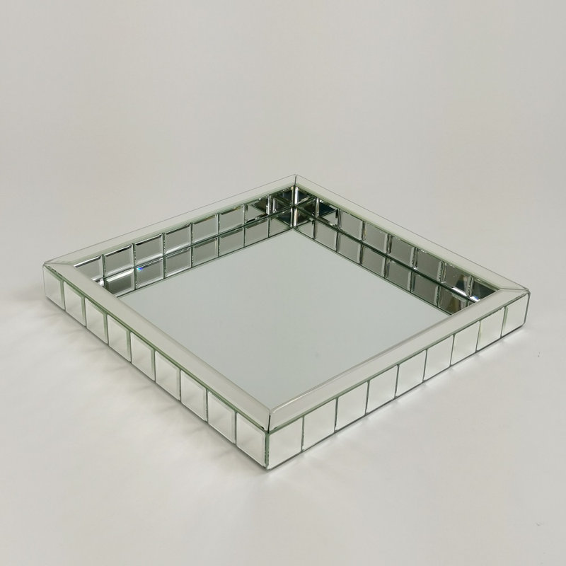 Sequeira Glass Tray, 16.5" W x 16.5" L