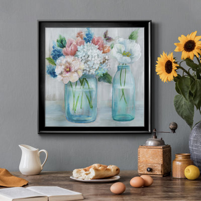 Country Bouquet - Peinture sur toile encadrée