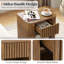 Table de chevet en bois pour table de chevet avec tiroir et tablette ouverte-129398687