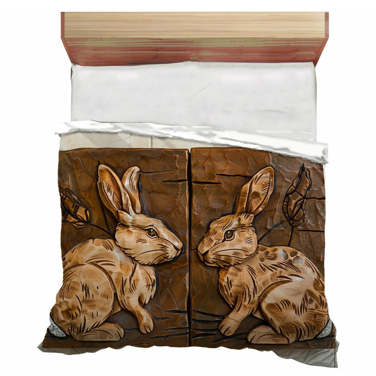VisionDecor Rabbits Bedding Carving Comforter Playful - Wayfair Canada