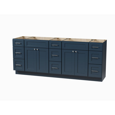 84 Double Bathroom Vanity Base Only