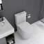 Small Compact One Piece Toilet Dual Flush,23 Inch Short Depth For Tiny Bathroom