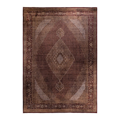 Osbaldo One-of-a-Kind 10' 1" X 14' 5" New Age Wool Area Rug Brown