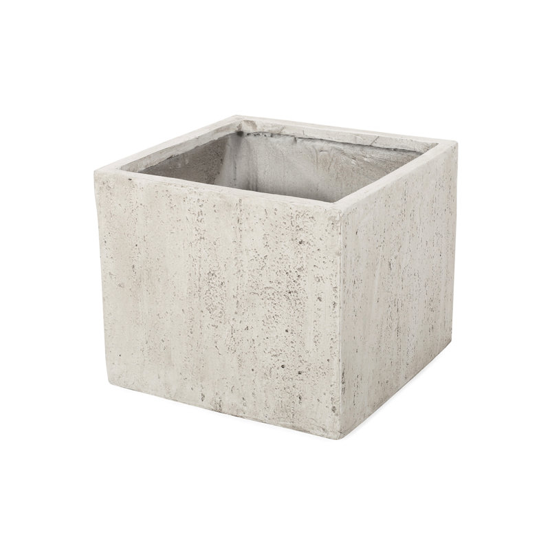 Pot à fleurs décoratif en oxyde de magnésium - l 22,01 po x P 19,28 po Béton léger sans assemblage requis