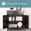 Buffet moderne avec rangement, buffet en chêne, noir