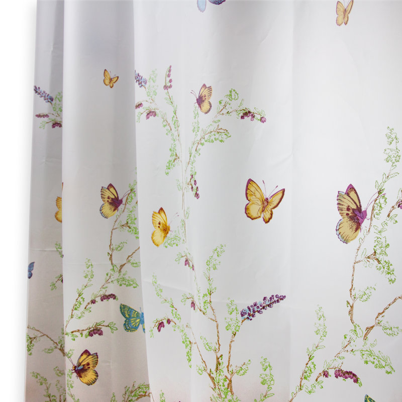Rideau de douche simple papillons volants Earby