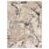 Tapis abstrait en polypropylène tissé à la machine en beige