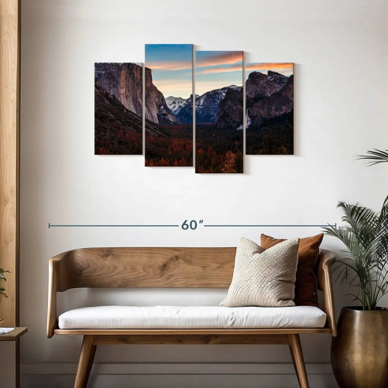 Alvord Scenic Yosemite Peaks, H 27 po x l 43 po