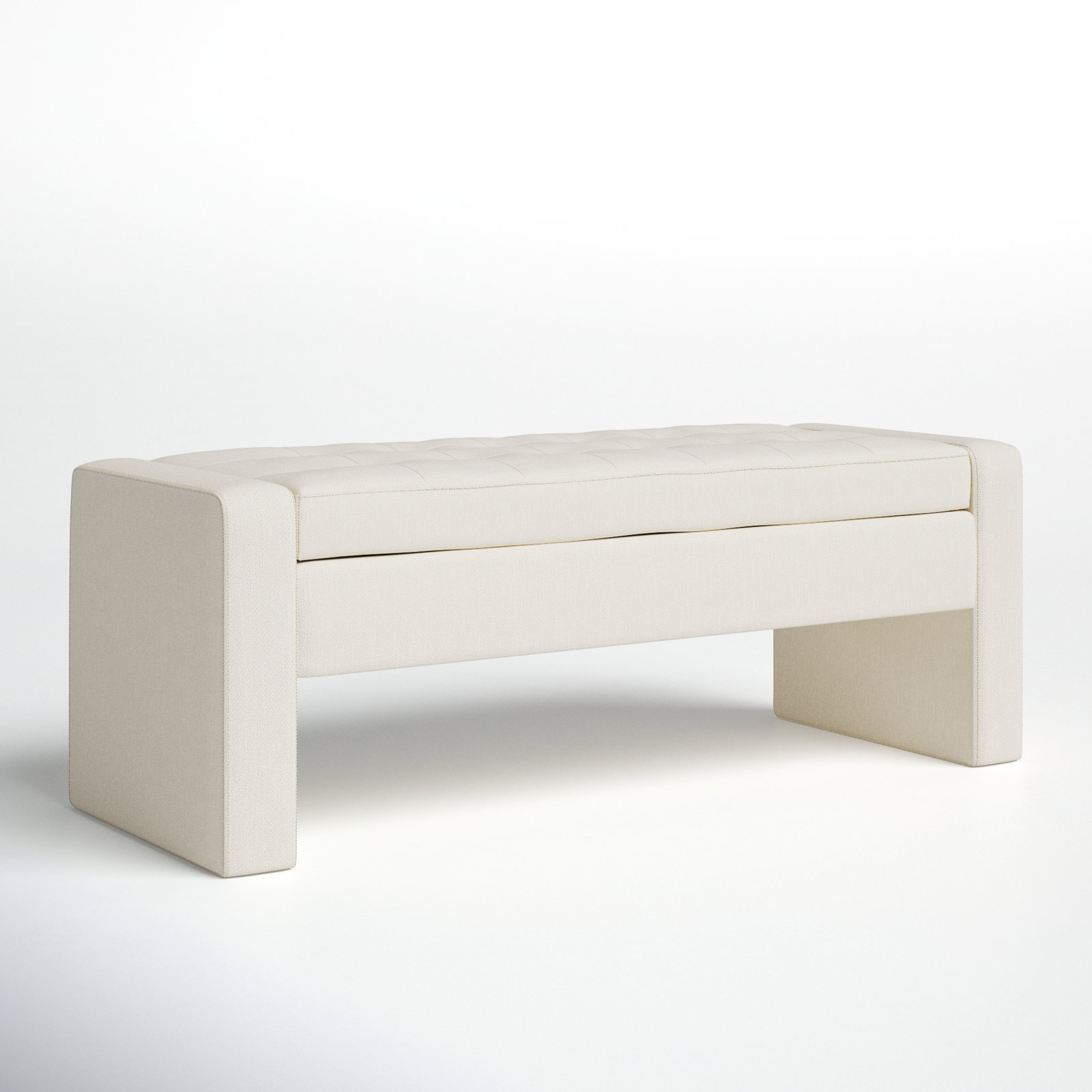 Gillian 51" Bedroom Bench, Cream