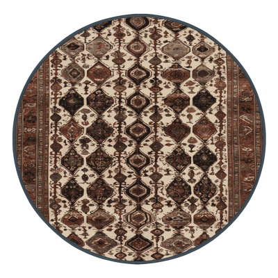 Tapis persan noir lavable à la machine