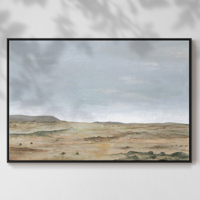 Toile encadrée de qualité supérieure Arid Vista I - prête à être accrochée, Toile encadrée noire, H 17 po x l 25 po x P 2 po