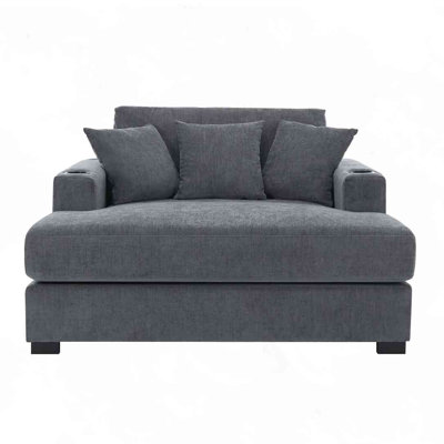 Oversized Chaise Lounger Modern Style Sofa