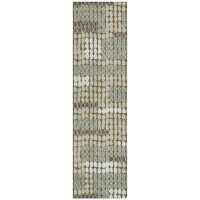 Machine Washable Indoor/Outdoor Chantille ACN2763 Geometric Rug