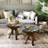 Vinit Glass Top End Table