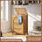 Laundry Hamper With Lid (16.9 * 13 * 26.5Inches) Large Bamboo Laundry Bin Basket 85L Clothes Hamper With 1 Removable Bag Storage Baskets For Bathroom-1698025352