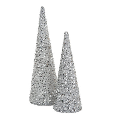 Silver Majestic Decorative Trees