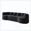 Canapé modulaire courbé, surdimensionné, moderne, sans os, avec 6 coussins, canapé en velours côtelé luxueux avec siège profond-1622731669