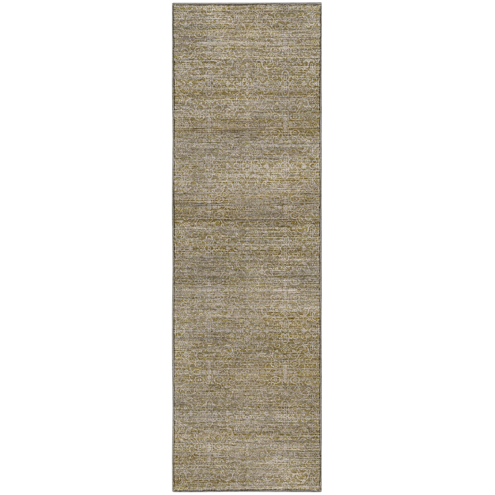 Premium Machine Washable Tirico Casual Rug, Linen, 2'3" x 7'6" Runner