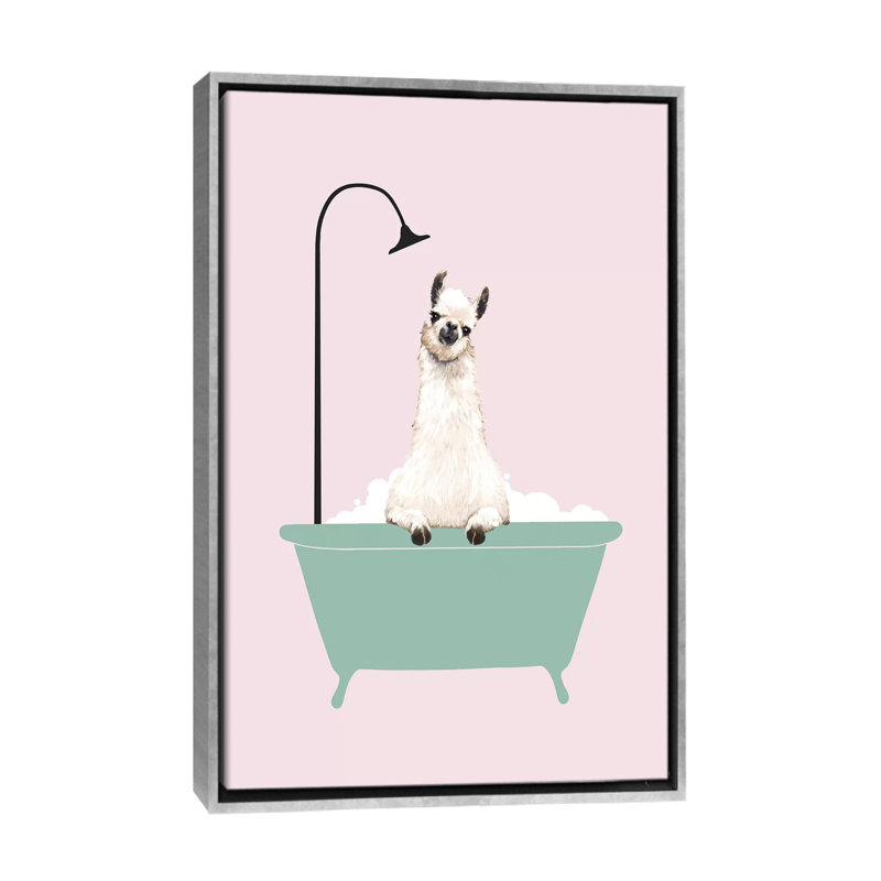 Animals, 40" H x 26" W x 1.5" D, Silver Framed Canvas