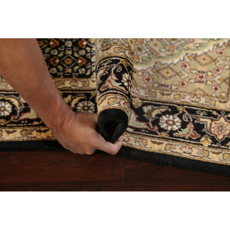 Tapis oriental 100% teinture végétale Tabriz Mahi noué à la main 4 x 6