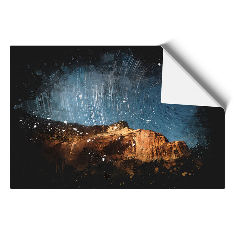 Stars Above The Mountains - No Frame Painting, 42cm H x 59cm W x 0.1cm D