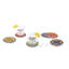 Trinacria Porcelain China Round 6 Piece Coaster Set