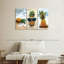 Ensemble de 3 pièces d'ananas sur toile-1237347522