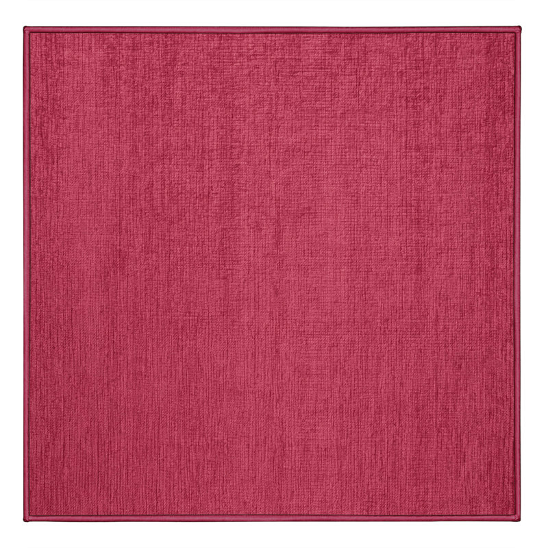 Tapis mauve lavable à la machine, Carré 4 pi