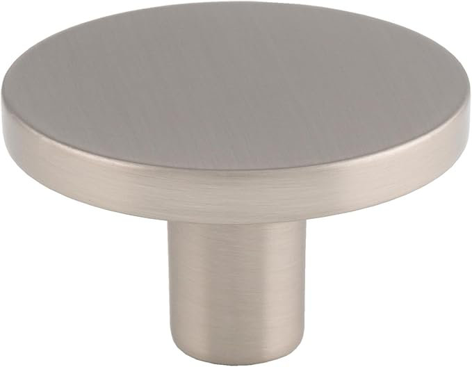 Satin Nickel Disc Knobs, 26mm Knob