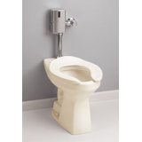 High Efficiency 1.28 GPF Elongated Flushometer Toilet with Glazed Surface (Seat Not Included)