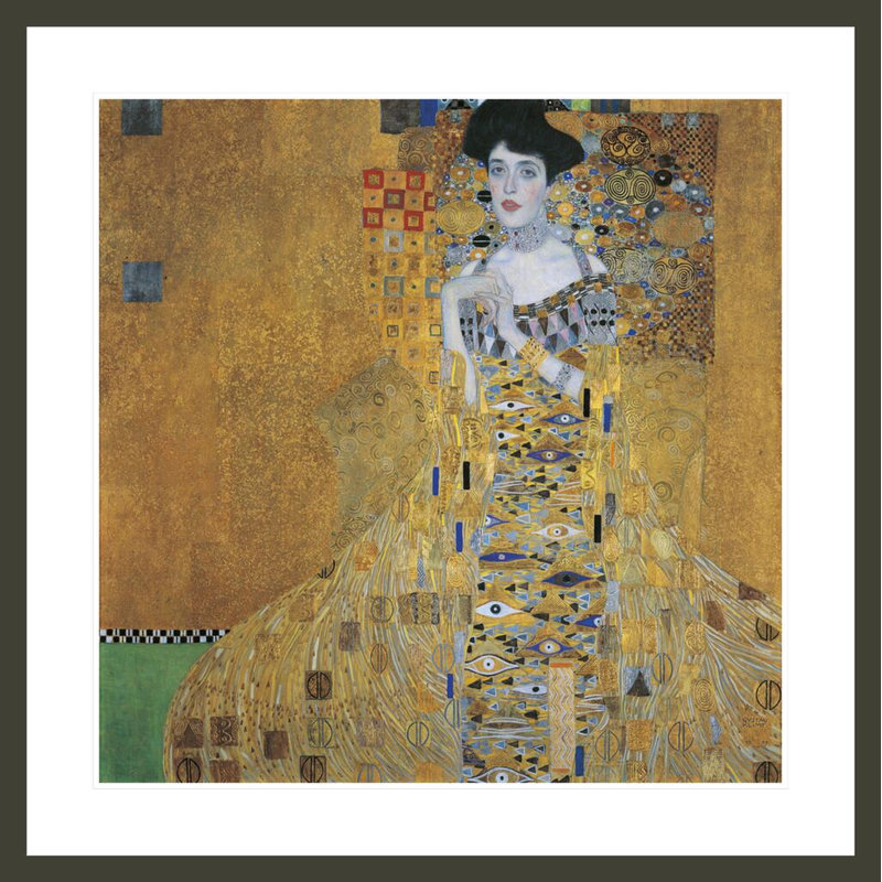 «Portrait of Adele Bloch-Bauer I» par Gustav Klimt, impression giclée encadrée, H 33,54 po x l 33,5 po